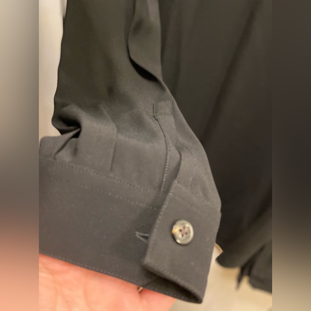 Rick Owens Plain Concealed-Front Button Down Blac… - image 7